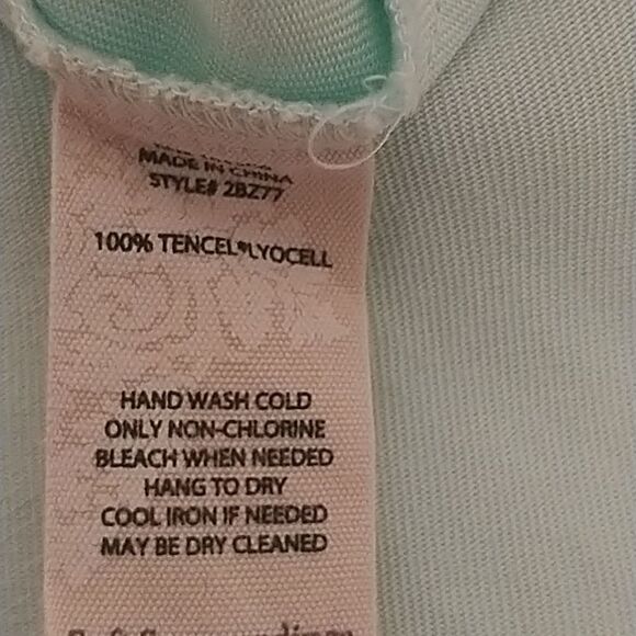 Soft Surroundings mint green tencel top tunic size S - Picture 9 of 9